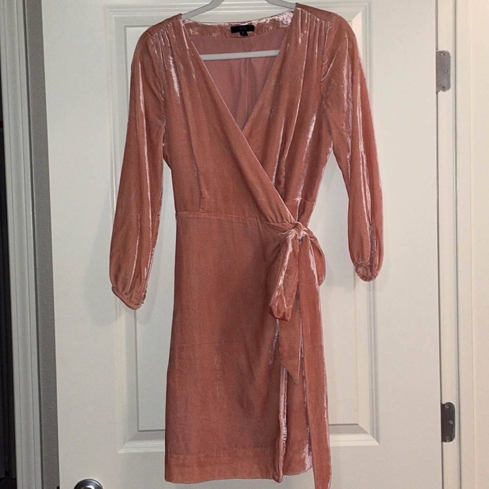 Velvet sophisticated J. Crew wrap dress